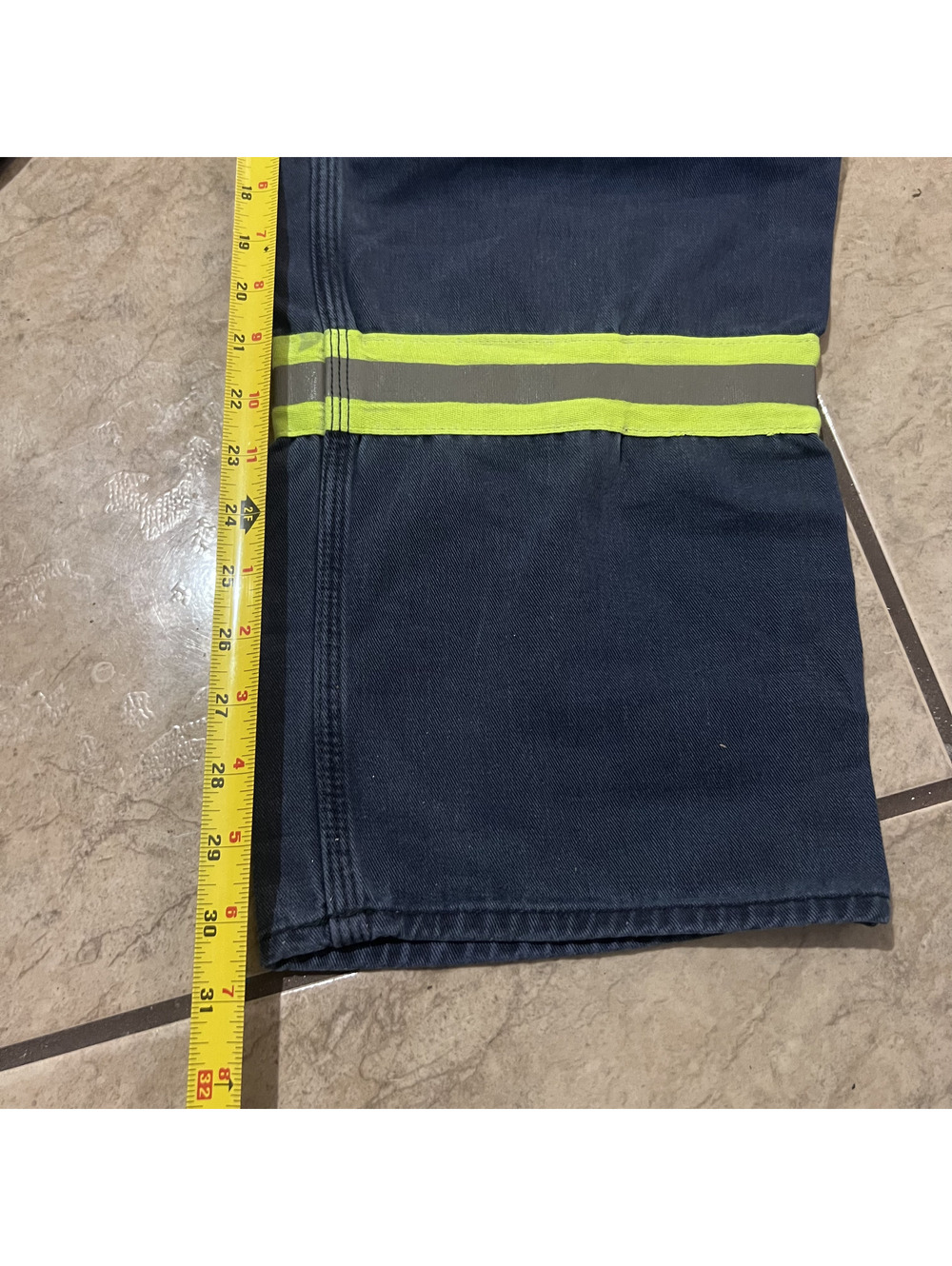 Carhartt FR Flame Resistant HiVis Reflective Workwear Navy Pants 63685-20 36x32 - Picture 6 of 7